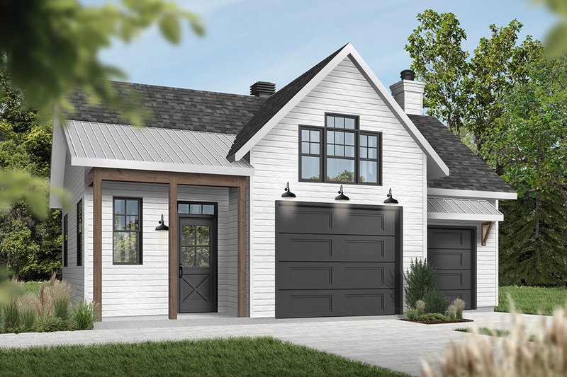 Home Plan - Farmhouse Exterior - Front Elevation Plan #23-2731