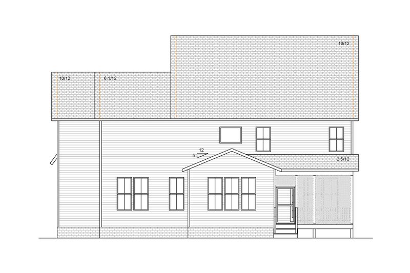 Home Plan - Exterior - Rear Elevation for Country House Plan #1080-7 - 5 bed, 4.5 bath