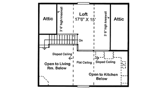 Cabin Floor Plan - Upper Floor Plan #312-877