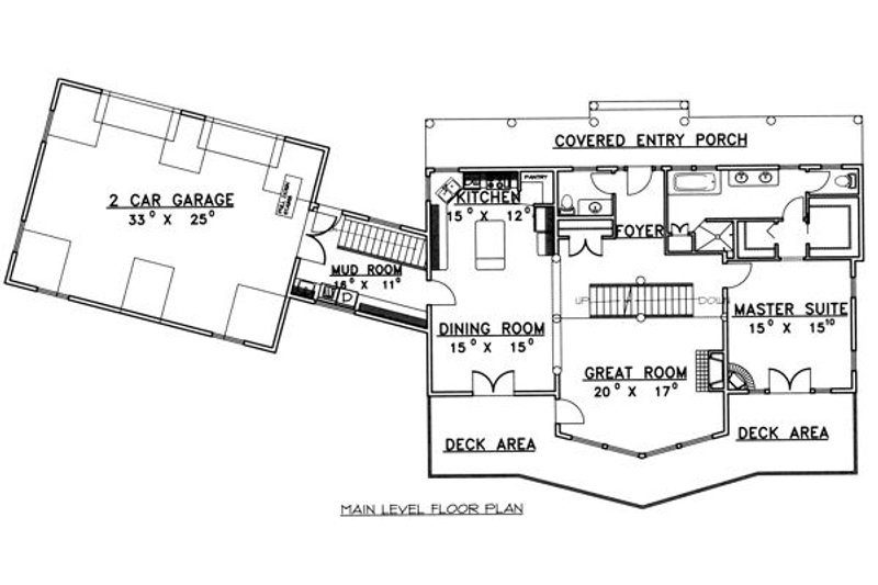 Dream House Plan - Floor Plan - Main Floor for Traditional House Plan #117-579 - 3 bed, 2.5 bath