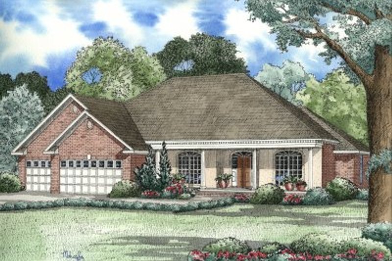 House Plan Design - Traditional Exterior - Front Elevation Plan #17-177