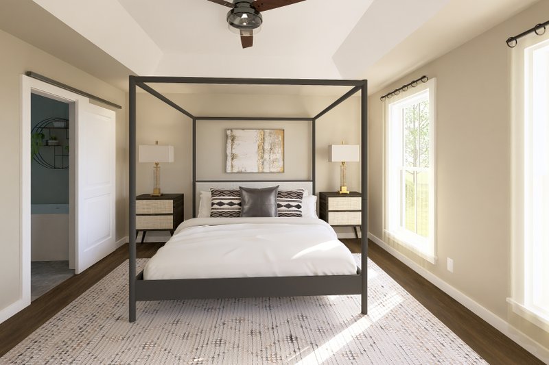 Home Plan - Interior - Bedroom for Farmhouse House Plan #44-258 - 3 bed, 2 bath