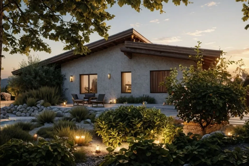 House Blueprint - Exterior - Front Elevation 4 for Contemporary House Plan #542-12 - 3 bed, 2 bath
