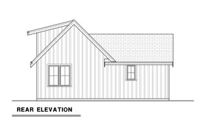 Exterior - Rear Elevation for Farmhouse House Plan #1070-264 - 2 bed, 2 bath