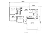 Ranch Style House Plan - 3 Beds 2 Baths 1332 Sq/Ft Plan #116-148 