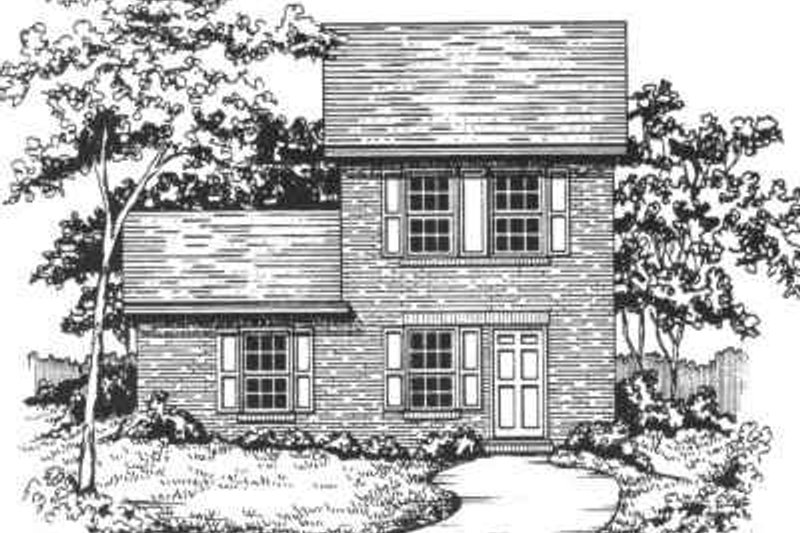 House Blueprint - Traditional Exterior - Front Elevation Plan #30-191