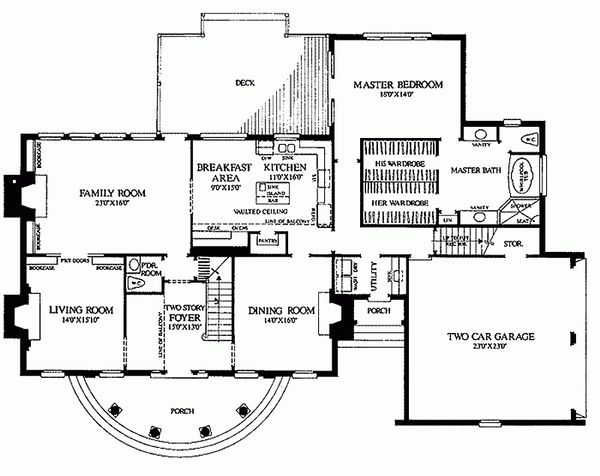 Home Plan - Classical Floor Plan - Main Floor Plan #137-127