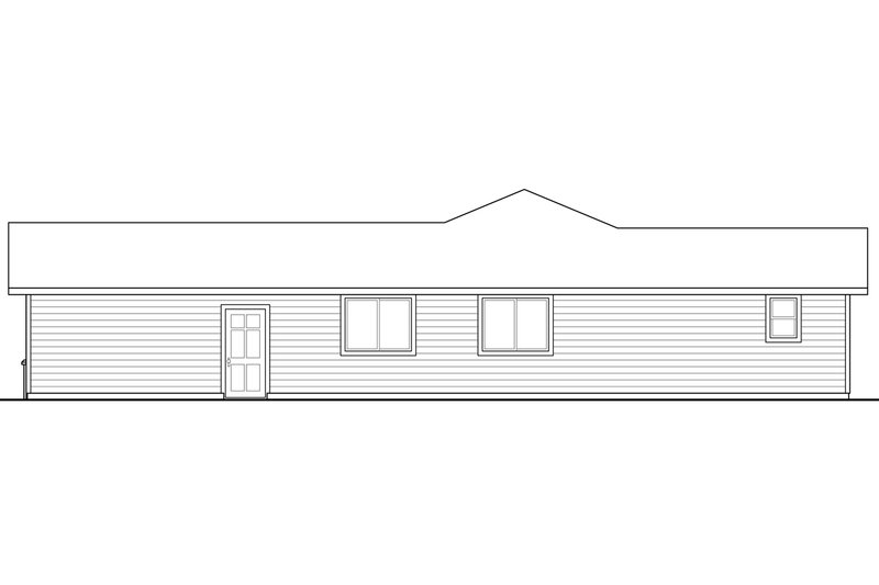 House Plan Design - Exterior - Other Elevation 1 for Traditional House Plan #124-1009 - 4 bed, 2 bath