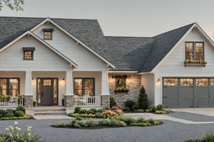 Farmhouse Exterior - Front Elevation Plan #21-513