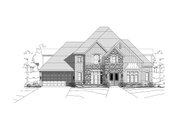 Traditional Style House Plan - 4 Beds 3.5 Baths 4095 Sq/Ft Plan #411-108 