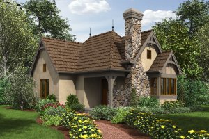 House Design - Cottage Exterior - Front Elevation Plan #48-645