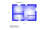 Modern Style House Plan - 1 Beds 1 Baths 314 Sq/Ft Plan #549-23 