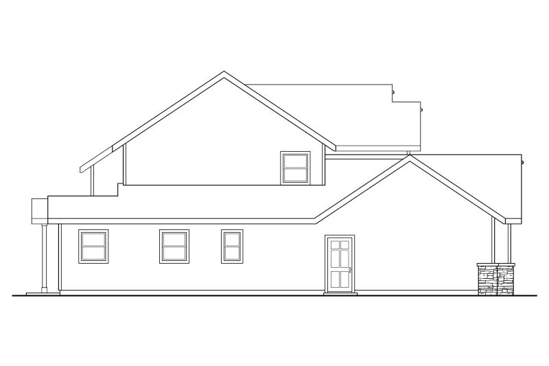 Home Plan - Exterior - Other Elevation 1 for Craftsman House Plan #124-819 - 4 bed, 3.5 bath