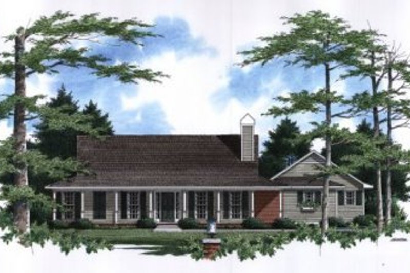 House Design - Country Exterior - Front Elevation Plan #41-116