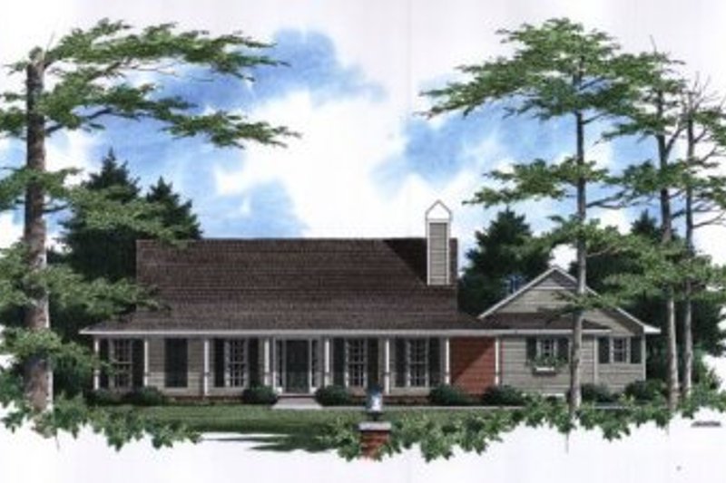 Home Plan - Country Exterior - Front Elevation Plan #41-116