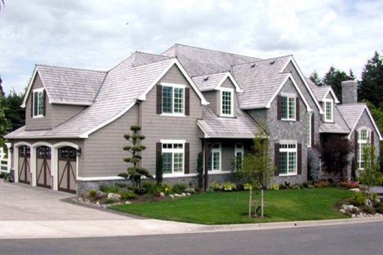Exterior - Front Elevation 3 for European House Plan #48-617 - 4 bed, 3.5 bath