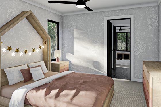 Interior - Bedroom 1 for Modern House Plan #455-284 - 4 bed, 3.5 bath