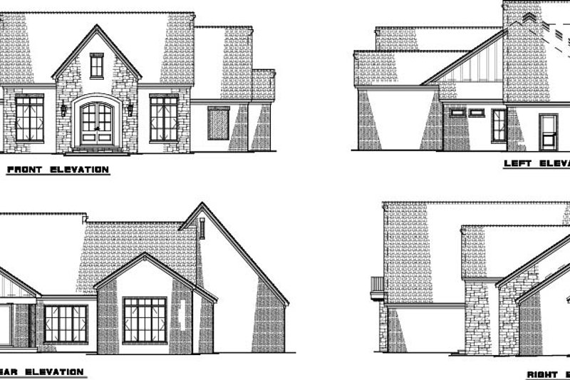 Home Plan - Exterior - Other Elevation for European House Plan #923-517 - 4 bed, 3.5 bath