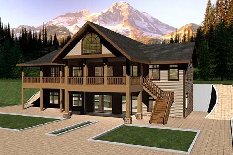 Dream House Plan - Ranch Exterior - Front Elevation Plan #117-567