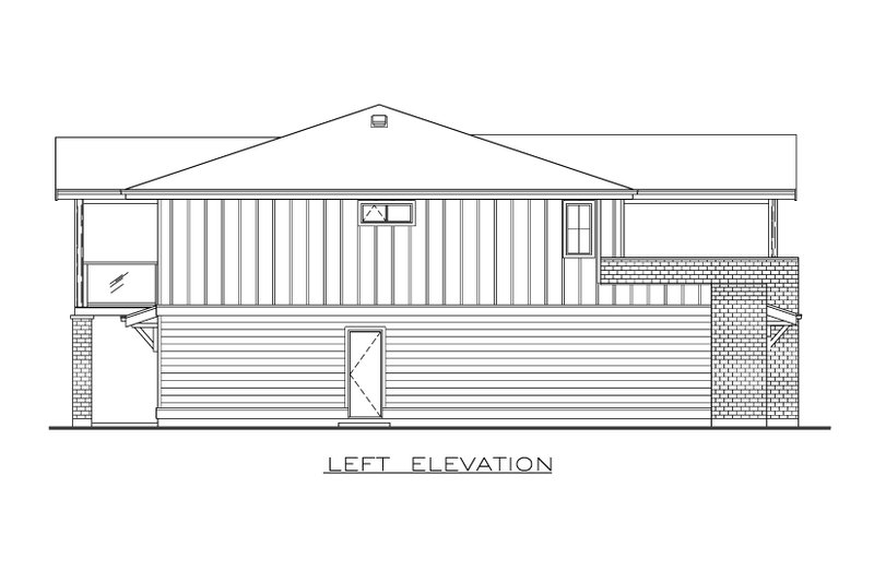 Dream House Plan - Exterior - Other Elevation for Farmhouse House Plan #1100-129 - 3 bed, 2 bath