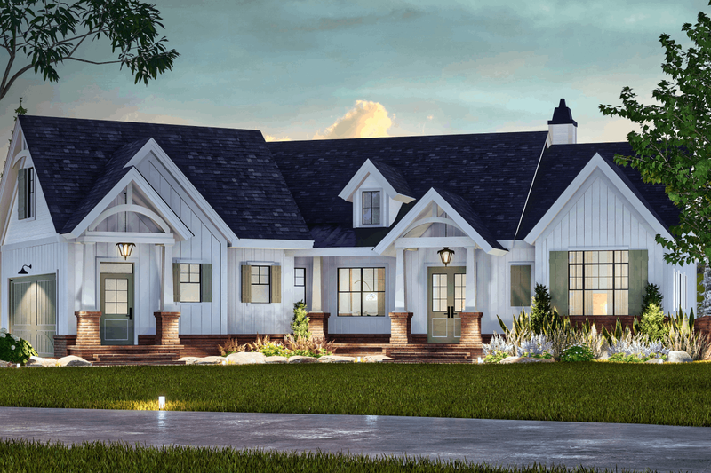 House Design - Exterior - Front Elevation 3 for Craftsman House Plan #119-457 - 3 bed, 2.5 bath