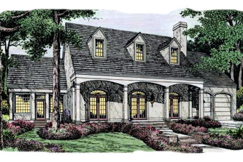 Southern Style House Plan - 4 Beds 3.5 Baths 4166 Sq/Ft Plan #406-146