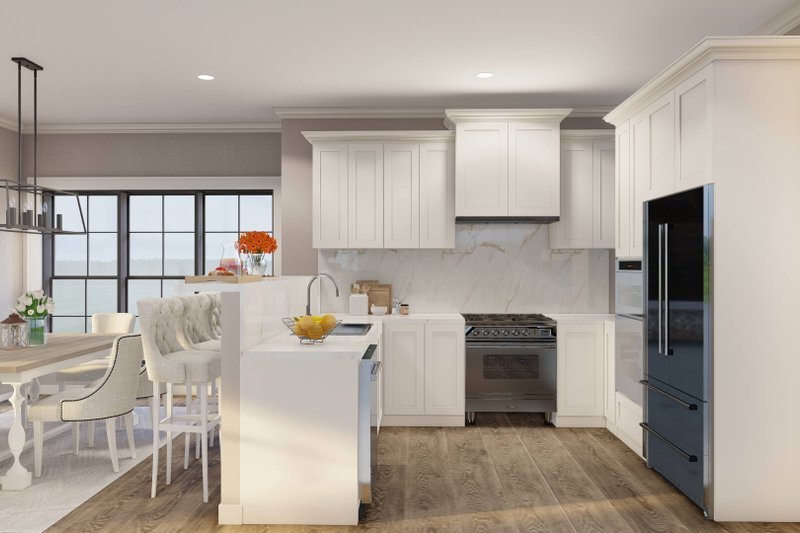 House Plan Design - Interior - Kitchen 2 for European House Plan #17-2526 - 2 bed, 2.5 bath