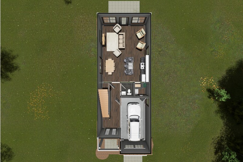 Home Plan - Floor Plan - Main Floor 1 for Cottage House Plan #513-2220 - 3 bed, 2.5 bath