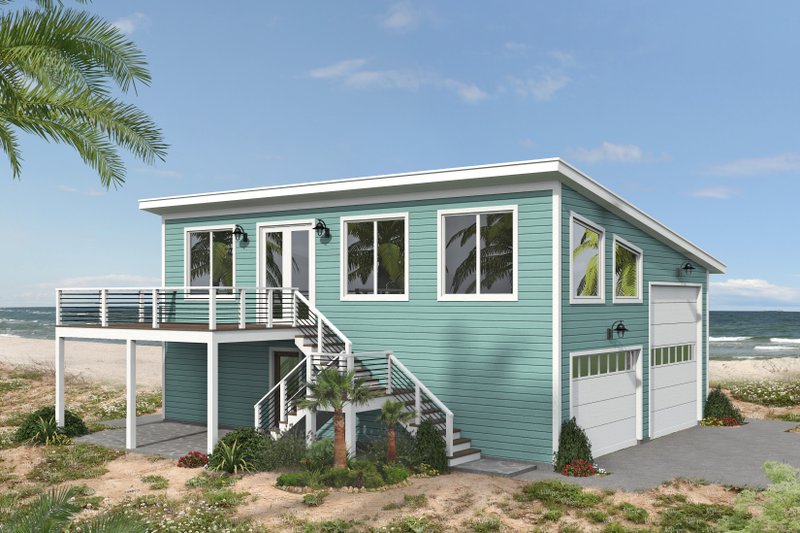 Dream House Plan - Contemporary Exterior - Front Elevation Plan #932-1185