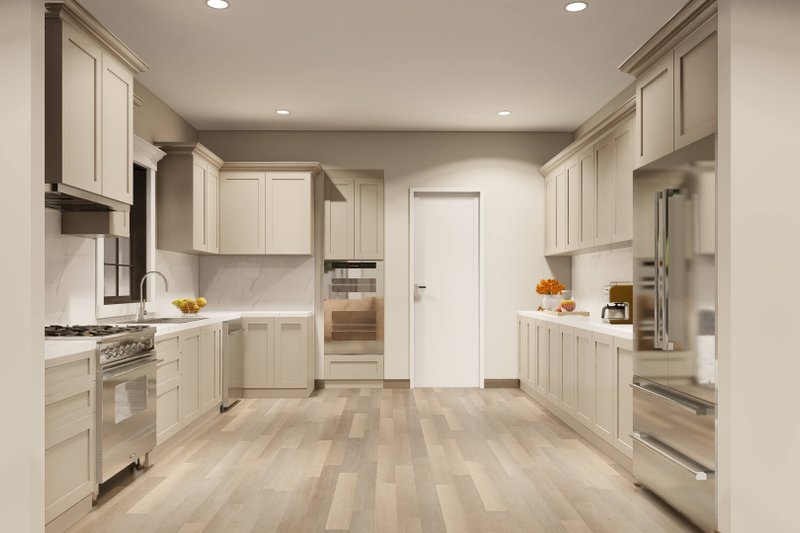 Architectural House Design - Interior - Kitchen for Farmhouse House Plan #923-67 - 3 bed, 3 bath
