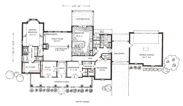 Dream House Plan - Traditional Floor Plan - Main Floor Plan #310-647