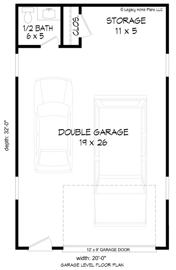 Contemporary Floor Plan - Main Floor Plan #932-942