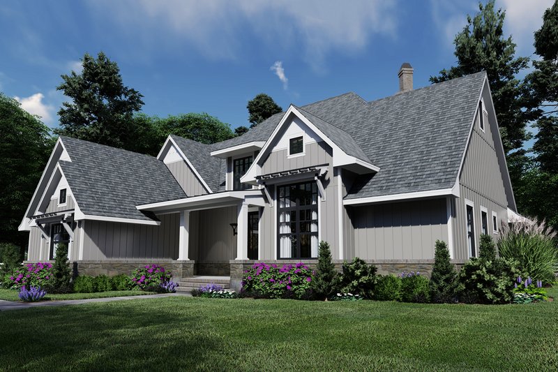 Architectural House Design - Taupe