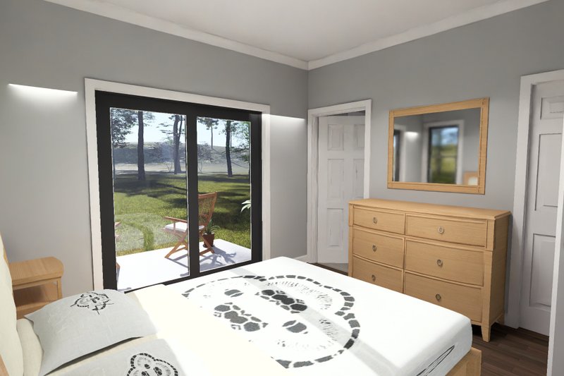 Home Plan - Interior - Master Bedroom 1 for Modern House Plan #513-2494 - 1 bed, 1 bath