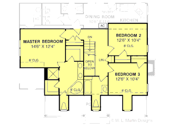 Home Plan - Country Floor Plan - Upper Floor Plan #20-302