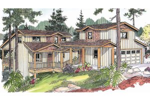Exterior - Front Elevation Plan #124-626