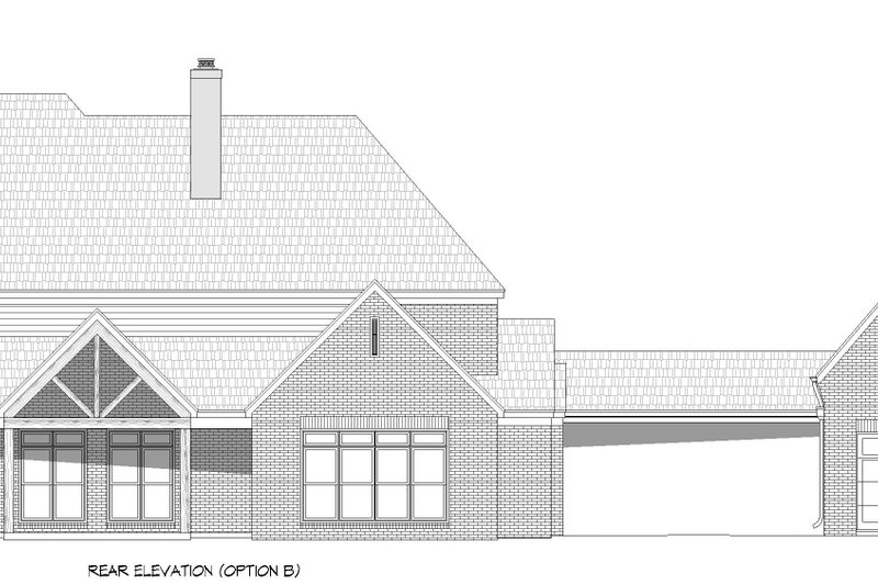 Dream House Plan - Exterior - Rear Elevation for Southern House Plan #932-862 - 5 bed, 4.5 bath