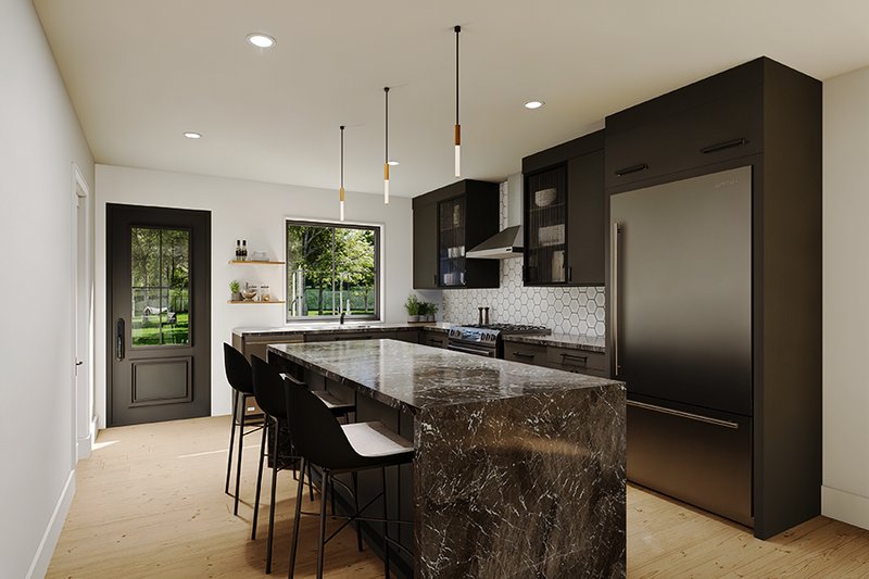 Architectural House Design - Interior - Kitchen for Modern House Plan #23-2855 - 4 bed, 2.5 bath