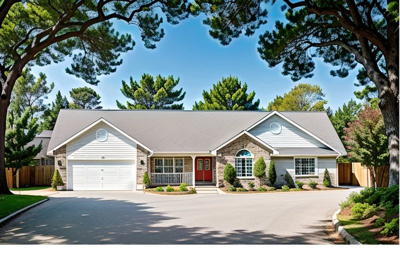 Dream House Plan - Ranch Exterior - Front Elevation Plan #58-216