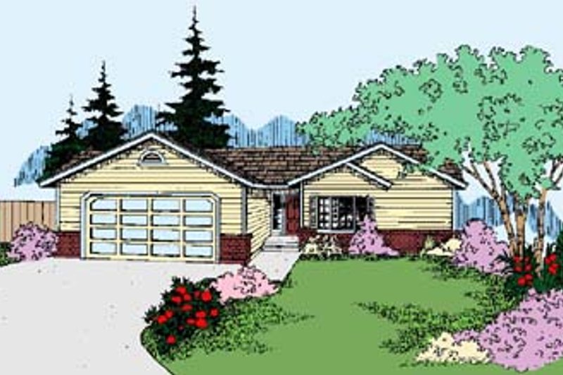 Dream House Plan - Ranch Exterior - Front Elevation Plan #60-538