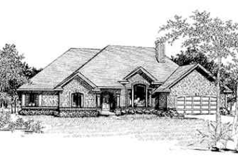 Dream House Plan - Traditional Exterior - Front Elevation Plan #70-363
