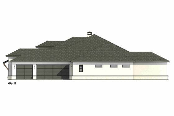 Exterior - Other Elevation 1 for Prairie House Plan #1096-37 - 4 bed, 3.5 bath