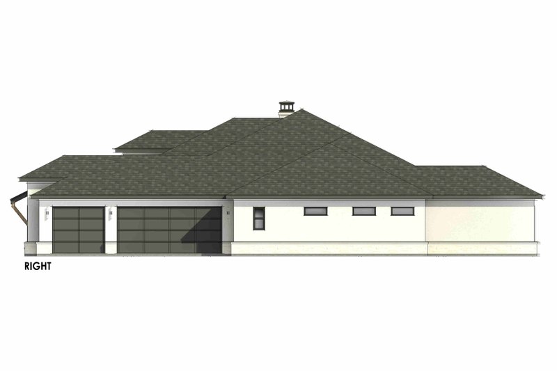 Dream House Plan - Exterior - Other Elevation 1 for Prairie House Plan #1096-37 - 4 bed, 3.5 bath