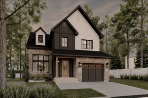 European Exterior - Front Elevation Plan #23-281