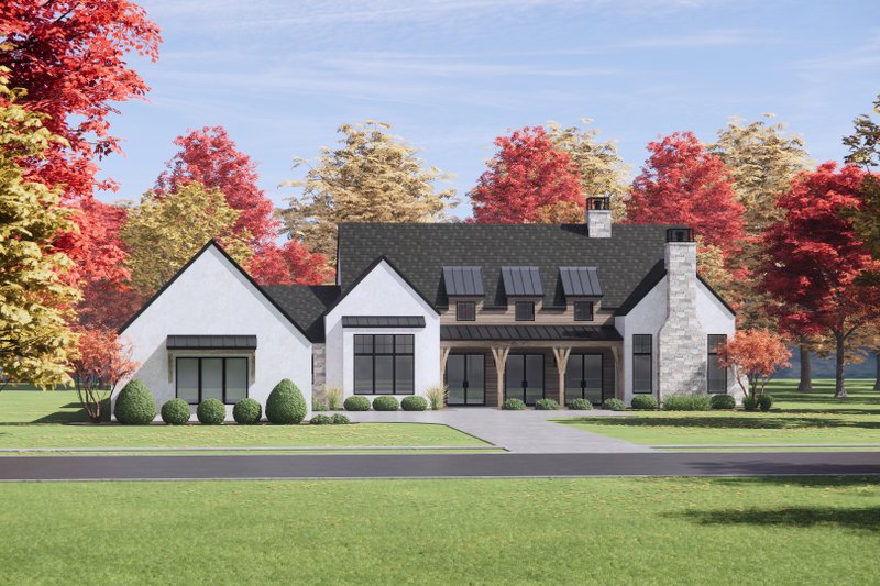 House Design - Exterior - Front Elevation 5 for Country House Plan #1096-18 - 4 bed, 4.5 bath