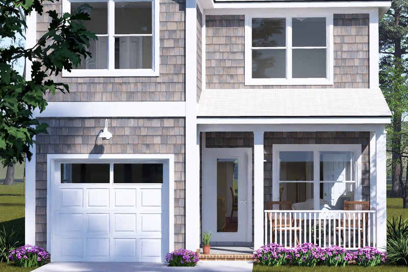 Architectural House Design - Exterior - Covered Porch for Cottage House Plan #513-2462 - 3 bed, 2.5 bath