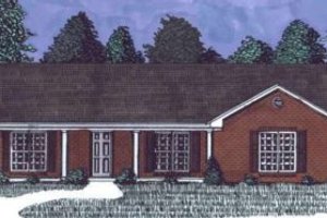 Ranch Exterior - Front Elevation Plan #69-101