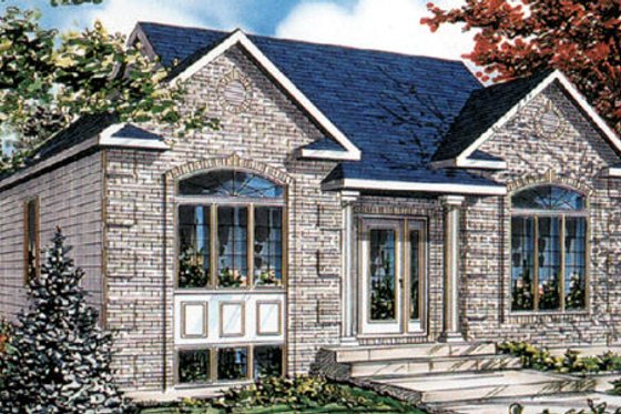 Exterior - Front Elevation for Traditional House Plan #138-200 - 3 bed, 1 bath