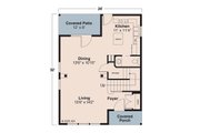 Farmhouse Style House Plan - 3 Beds 2.5 Baths 1331 Sq/Ft Plan #124-310 