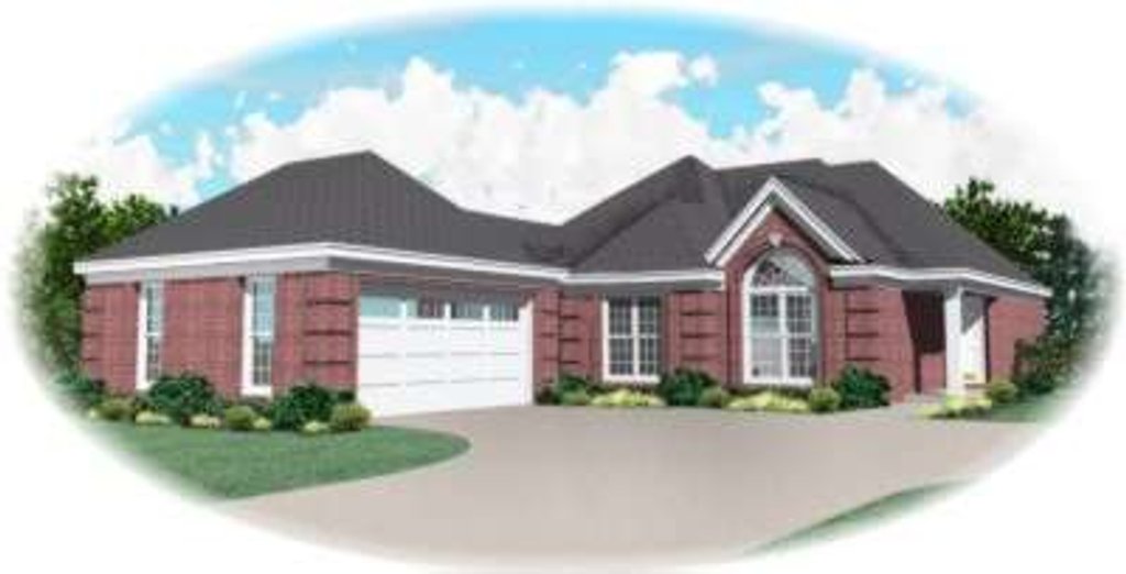 Exterior - Front Elevation 2 for European House Plan #81-866 - 2 bed, 2 bath